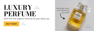 Free  Template: Light Grey Simple Modern Product Banner