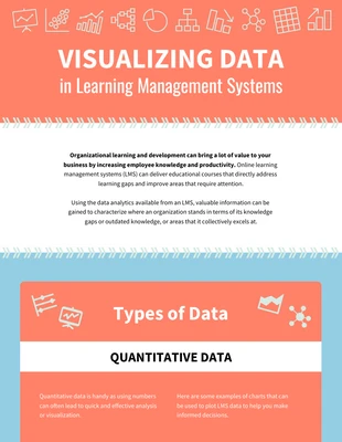 premium  Template: Infografía sobre la visualización de datos en LMS