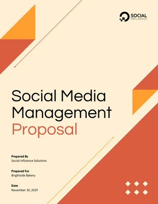 premium  Template: Plantilla de propuesta de gestión de redes sociales