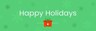 Free  Template: Holiday Email Banner
