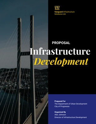 Free  Template: مقترحات تطوير البنية التحتية