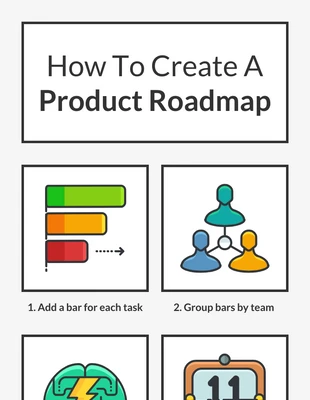premium  Template: Product Roadmap Pinterest Post