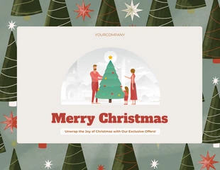 Free  Template: Einfache Präsentation von Weihnachtsmustern