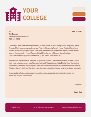 Free  Template: Light Grey Modern Professional College Letterhead