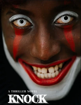 Free  Template: Portada del libro de suspense y fotografía de terror oscuro