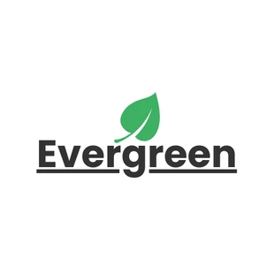 Free  Template: Logotipo empresarial Evergreen