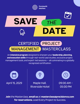 Free  Template: Modèle d'affiche de promotion d'événement Masterclass