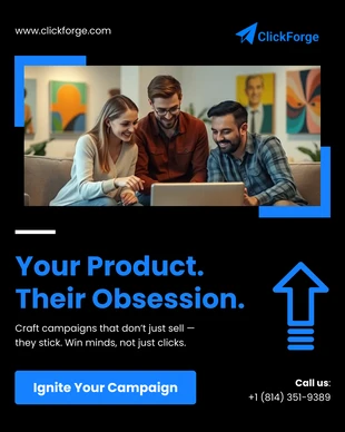 premium  Template: Plantilla de promoción de campaña en redes sociales para Facebook.