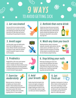 premium  Template: Health and Sickness Infographic