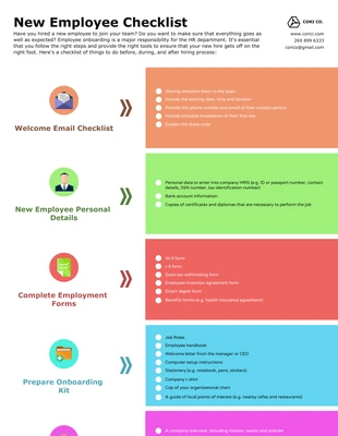 Free  Template: New Employee Checklist_new