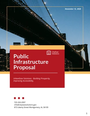 Free  Template: Propuesta de infraestructura pública