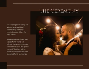 Brown Minimalist Wedding Presentation - Seite 4
