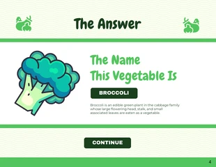 White And Green Cheerful Playful Guess Vegetables Game Presentation - Pagina 4