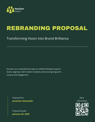 business  Template: Rebranding Proposal