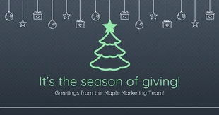 Free  Template: Postagem de feriado da Season of Giving no Facebook