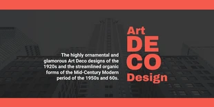 Free  Template: Art-Deco-Trend-Twitter-Beitrag