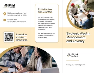 Free Template: Financial Advisor Marketing Brochure