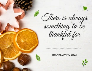 Free  Template: Simple Thanksgiving Card