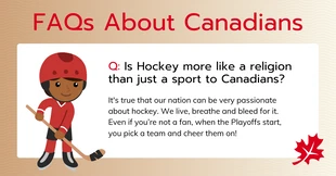 Free  Template: Preguntas frecuentes sobre la publicación en Facebook de Canadian Hockey