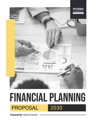 Free  Template: Proposition de planification financière