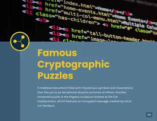 Dark Blue Cryptography Cool Presentation - Página 4