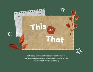 Free  Template: Green Paper Floral Scrapbook Presentation
