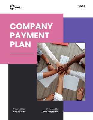 Free  Template: White Multicolor Payment Plan