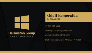Black And Yellow Elegant Professional Luxury Business Card - صفحة 2