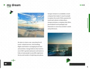 Simple Green White About Me Presentation - Pagina 5