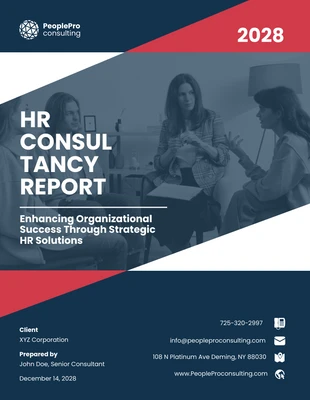 Free  Template: HR Consulting Report