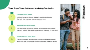 White and Green Marketing Pitch Deck Template - Página 4