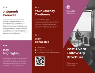 Free  Template: Post-Event Follow-Up Brochure