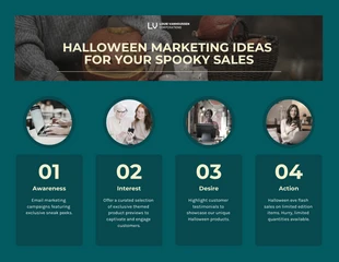 business  Template: Infográfico de vendas assustador de Halloween
