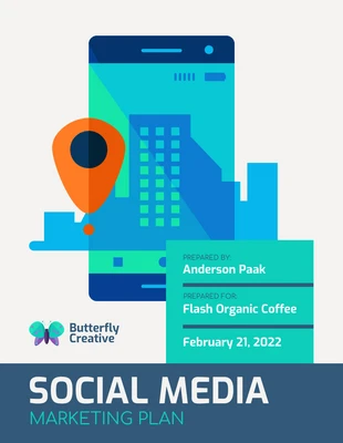 Free  Template: Plano de marketing de mídia social