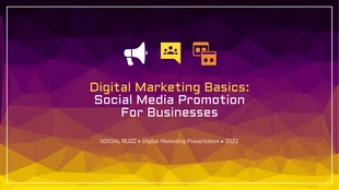 business  Template: Digital Marketing Social Media Promotion Presentation