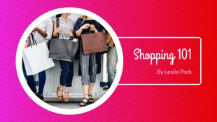 Free  Template: Banner del blog sullo shopping a gradi rosa