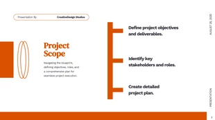 Simple Orange White Timeline Presentation - Seite 2