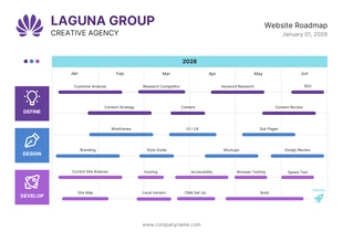 Light Purple Line Color Website Roadmap