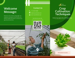 Free  Template: Crop Cultivation Techniques Brochure