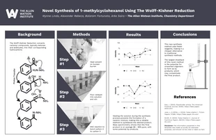 Free  Template: Synthèse de réduction en recherche en chimie Poster