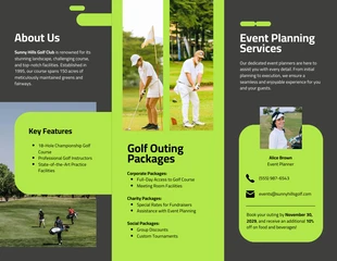 Golf Outing Brochure Template - صفحة 2