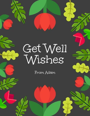 Free  Template: Get Well Wishes Card