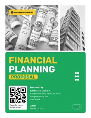 premium  Template: propuesta de planificación financiera