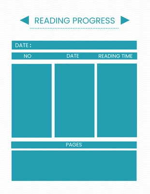 Free  Template: Simple Green Reading Tracker Template