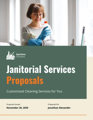Free  Template: Janitorial Services Proposals