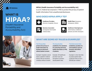 business  Template: Modello di infografica informativa HIPAA