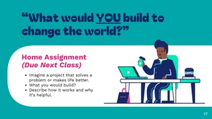 Creative STEM Education Presentation Template - page 17