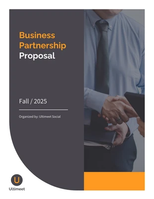 business  Template: Vorlage für einen Partnerschaftsvorschlag