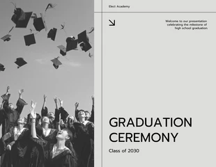 Free  Template: Grey Green and Brown Graduation Presentation