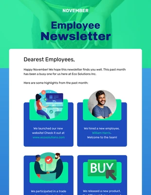 premium  Template: Monthly Newsletter Template